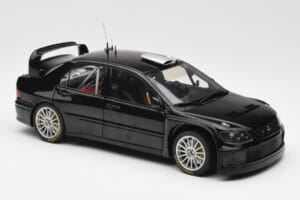 Mitsubishi Lancer Evolution WRC Plain Body Nero AUTOart 1:18 80528 Pressofusione — immagine 6 di 8