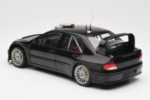 Mitsubishi Lancer Evolution WRC Plain Body Nero AUTOart 1:18 80528 Pressofusione — immagine 7 di 8