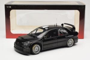 Mitsubishi Lancer Evolution WRC Plain Body Nero AUTOart 1:18 80528 Pressofusione — immagine 8 di 8