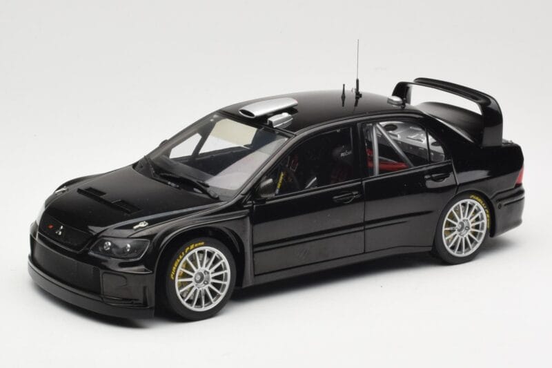 Mitsubishi Lancer Evolution WRC Plain Body Nero AUTOart 1:18 80528 Pressofusione