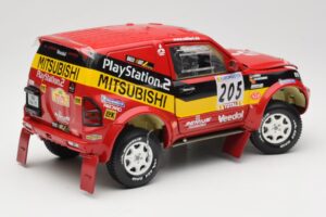 Mitsubishi Pajero Rallye Raid #205 Paris-Dakar Rally 2001 Solido 1:18 9022 Pressofusione — immagine 3 di 8