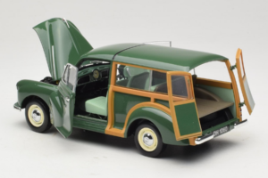 Morris Minor 1000 Traveller Verde Minichamps 1:18 150137011 Pressofusione — immagine 5 di 8