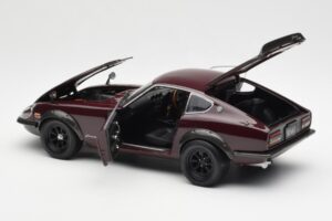 Nissan Fairlady 240ZG Marrone Kyosho 1:18 08217M Pressofusione — immagine 5 di 8
