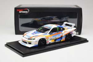 Nissan Silvia S15 LB-Super Silhouette #555 Formula Drift Japan 2023 TopSpeed 1:18 TS0586 Resina — immagine 6 di 6