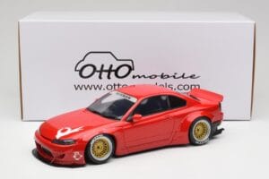 Nissan Silvia S15 Rocket Bunny Burning Red Otto 1:18 OT1115 Resina — immagine 6 di 6