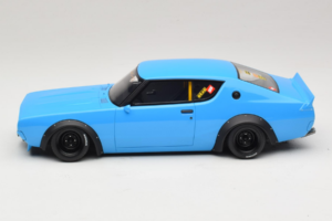 Nissan Skyline 2000 GT-R KPGC110 LB Works Blu Otto 1:18 OT1210 Resina — immagine 3 di 6