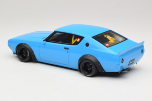 Nissan Skyline 2000 GT-R KPGC110 LB Works Blu Otto 1:18 OT1210 Resina — immagine 4 di 6