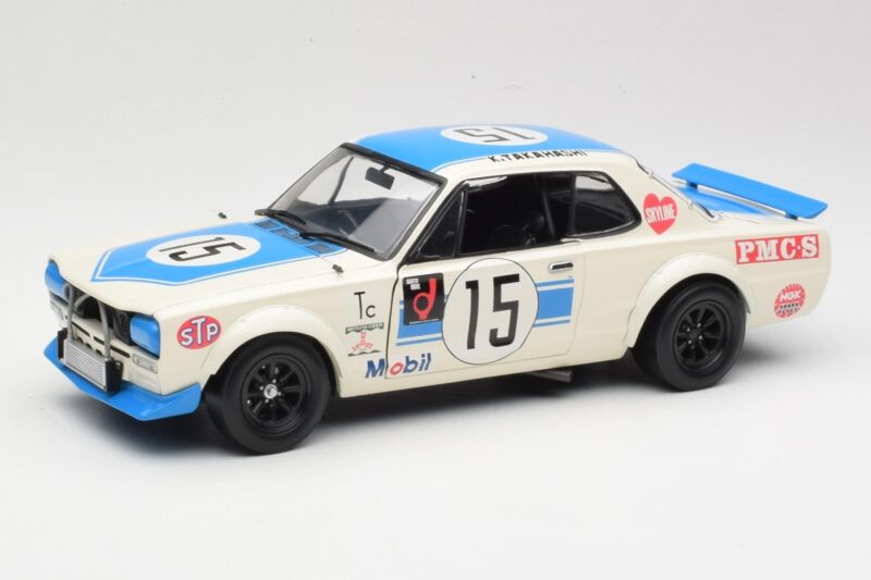Nissan Skyline 2000GT-R KPGC10 #15 K. Takahashi Nissan Works JTCC 1972 Kyosho 1:18 08122B Pressofusione