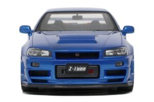 Nissan Skyline GT-R R34 NISMO Z-Tune Bayside Blue Otto 1:12 G082 Resina — immagine 2 di 4