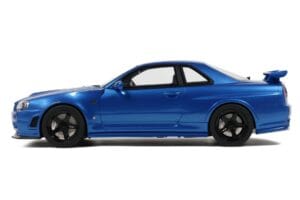 Nissan Skyline GT-R R34 NISMO Z-Tune Bayside Blue Otto 1:12 G082 Resina — immagine 4 di 4