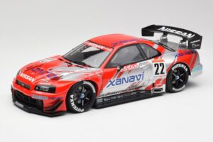 Nissan Skyline GT-R #22 M. Krumm / S. Motoyama Xanavi Nismo JGTC 2002 AUTOart 1:18 80277 Pressofusione