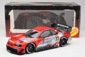 Nissan Skyline GT-R #22 M. Krumm / S. Motoyama Xanavi Nismo JGTC 2002 AUTOart 1:18 80277 Pressofusione — immagine 6 di 6