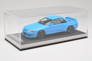 Nissan Skyline GT-R R32 Customized Version Blu MotorHelix 1:18 MH029CB Resina — immagine 6 di 7