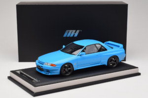 Nissan Skyline GT-R R32 Customized Version Blu MotorHelix 1:18 MH029CB Resina — immagine 7 di 7