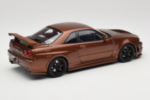 Nissan Skyline GT-R R34 Customized Metallic Bronze MotorHelix 1:18 M83414 Pressofusione — immagine 3 di 8