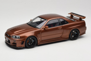 Nissan Skyline GT-R R34 Customized Metallic Bronze MotorHelix 1:18 M83414 Pressofusione