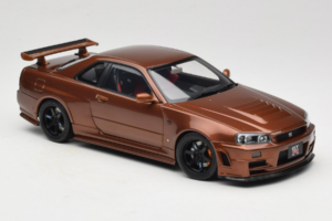 Nissan Skyline GT-R R34 Customized Metallic Bronze MotorHelix 1:18 M83414 Pressofusione — immagine 6 di 8