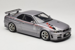 Nissan Skyline GT-R R34 Nismo S-Tune Argento AUTOart 1:18 77358 Pressofusione — immagine 6 di 8