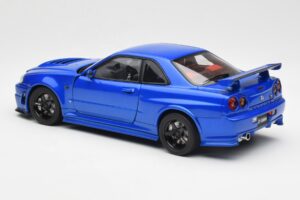 Nissan Skyline GT-R R34 NISMO Z-Tune Bayside Blu AUTOart 1:18 77354 Composito — immagine 7 di 8