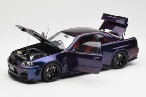 Nissan Skyline GT-R R34 NISMO Z-Tune Midnight Viola III AUTOart 1:18 77464 Composito — immagine 2 di 8