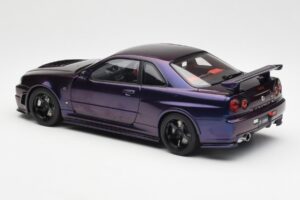 Nissan Skyline GT-R R34 NISMO Z-Tune Midnight Viola III AUTOart 1:18 77464 Composito — immagine 7 di 8