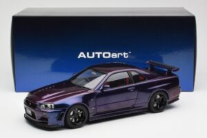 Nissan Skyline GT-R R34 NISMO Z-Tune Midnight Viola III AUTOart 1:18 77464 Composito — immagine 8 di 8