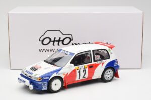 Nissan Sunny GTI-R T. Makinen / S. Harjanne Rally Monte Carlo 1992 Otto 1:18 OT461 Resina — immagine 6 di 6