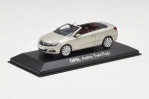 Opel Astra H Twin Top Argento Minichamps 1:43 403045633 Pressofusione — immagine 2 di 4