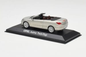 Opel Astra H Twin Top Argento Minichamps 1:43 403045633 Pressofusione — immagine 3 di 4
