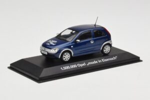 Opel Corsa C 1.5M Made in Eisenach Minichamps 1:43 OPEL003 Pressofusione — immagine 2 di 4