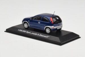 Opel Corsa C 1.5M Made in Eisenach Minichamps 1:43 OPEL003 Pressofusione — immagine 3 di 4