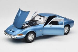 Opel GT Blu Minichamps 1:18 180049020 Pressofusione — immagine 2 di 8
