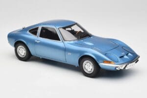Opel GT Blu Minichamps 1:18 180049020 Pressofusione — immagine 6 di 8