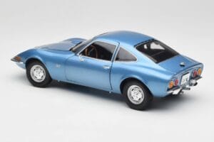 Opel GT Blu Minichamps 1:18 180049020 Pressofusione — immagine 7 di 8