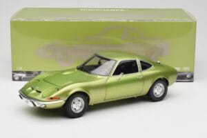 Opel GT Green Metallic Minichamps 1:18 180049029 Pressofusione — immagine 8 di 8
