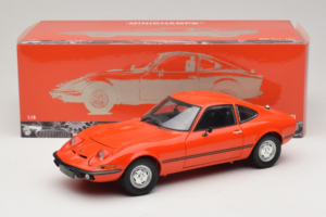 Opel GT/J Rosso Minichamps 1:18 180049028 Pressofusione — immagine 8 di 8