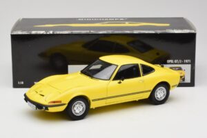 Opel GT/J Giallo Minichamps 1:18 180049021 Pressofusione — immagine 8 di 8