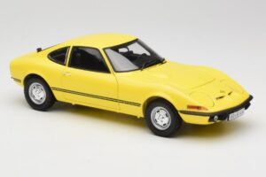 Opel GT/J Giallo Minichamps 1:18 180049021 Pressofusione — immagine 6 di 8