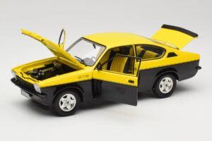 Opel Kadett C GT/E Giallo & Nero Minichamps 1:18 180045521 Pressofusione — immagine 2 di 8