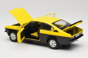 Opel Kadett C GT/E Giallo & Nero Minichamps 1:18 180045521 Pressofusione — immagine 5 di 8