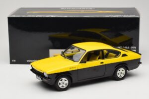 Opel Kadett C GT/E Giallo & Nero Minichamps 1:18 180045521 Pressofusione — immagine 8 di 8