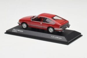 Opel Monza A Rosso Minichamps 1:43 400045121 Pressofusione — immagine 3 di 4