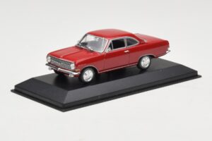 Opel Rekord A Rosso Minichamps 1:43 400041004 Pressofusione — immagine 2 di 4