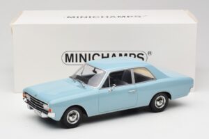 Opel Rekord C Azzurro Minichamps 1:18 107047002 Pressofusione — immagine 6 di 6