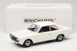 Opel Rekord C Bianco Minichamps 1:18 107047001 Pressofusione — immagine 6 di 6