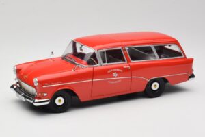 Opel Rekord P1 Caravan Feuerwehr Neuenkirchen Minichamps 1:18 180043291 Pressofusione