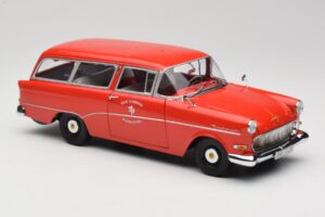 Opel Rekord P1 Caravan Feuerwehr Neuenkirchen Minichamps 1:18 180043291 Pressofusione — immagine 6 di 8