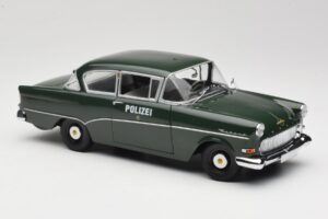 Opel Rekord P1 Polizei Minichamps 1:18 180043290 Pressofusione — immagine 6 di 8