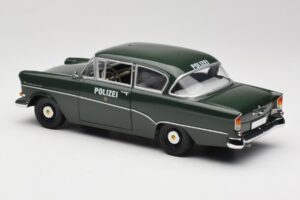 Opel Rekord P1 Polizei Minichamps 1:18 180043290 Pressofusione — immagine 7 di 8