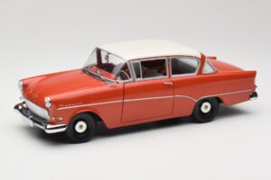 Opel Rekord P1 Rosso Minichamps 1:18 180043201 Pressofusione